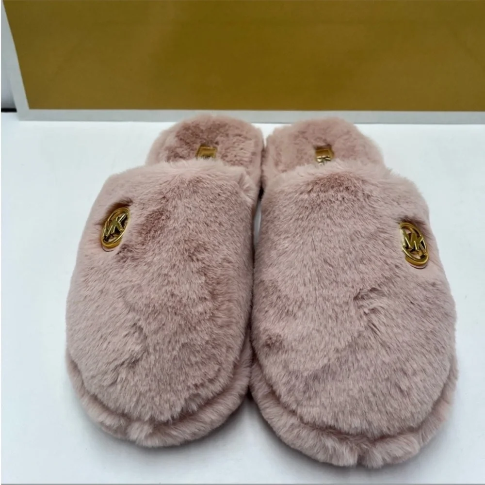 Michael Kors Blush Furry Women's Slippers